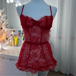 Victoria's Secret Dream Angels Wicked Unlined Lace Apron